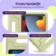 HappyCase iPad 10.2 2019/2020/2021 Kinder Tablethoes Handvat Beige afbeelding 2