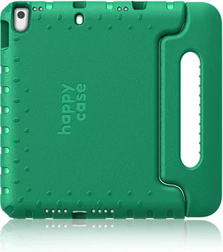 HappyCase iPad 10.2 2019/2020/2021 Kinder Tablethoes Handvat Donker Groen