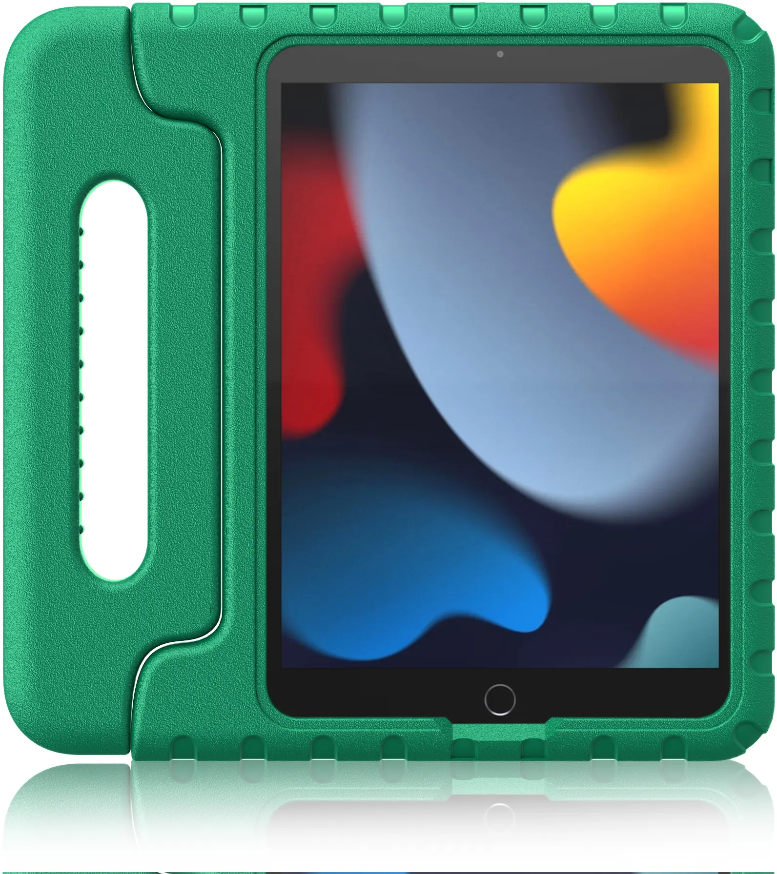HappyCase iPad 10.2 2019/2020/2021 Kinder Tablethoes Handvat Donker Groen afbeelding 7