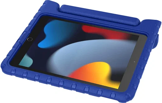 HappyCase iPad 10.2 2019/2020/2021 Kinder Tablethoes Handvat Donker Blauw afbeelding 8
