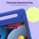 HappyCase iPad 10.2 2019/2020/2021 Kinder Tablethoes Handvat Donker Blauw afbeelding 4