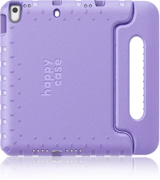 HappyCase iPad 10.2 2019/2020/2021 Kinder Tablethoes Handvat Lila