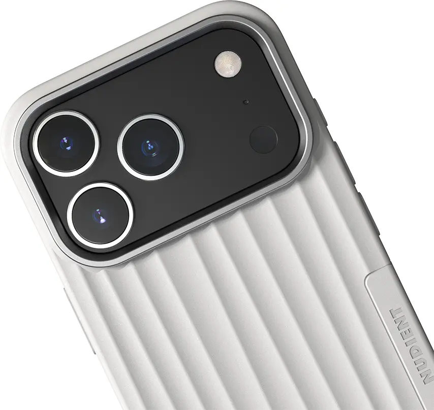 Nudient Bold Case V4 iPhone 18 Pro / 17 Pro Hoesje MagSafe Siliconen Wit afbeelding 3