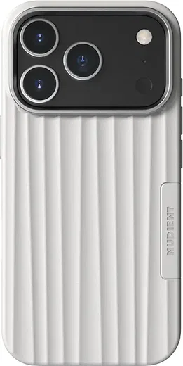 Nudient Bold Case V4 iPhone 18 Pro / 17 Pro Hoesje MagSafe Siliconen Wit afbeelding 1