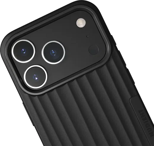 Nudient Bold Case V4 iPhone 18 Pro / 17 Pro Hoesje MagSafe Siliconen Zwart afbeelding 3