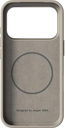 Nudient Bold Case V4 iPhone 18 Pro / 17 Pro Hoesje MagSafe Siliconen Beige afbeelding 2