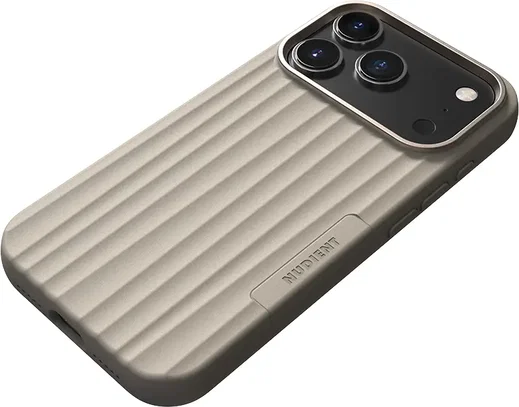Nudient Bold Case V4 iPhone 18 Pro Max/17 Pro Max Hoesje MagSafe Siliconen Beige afbeelding 2