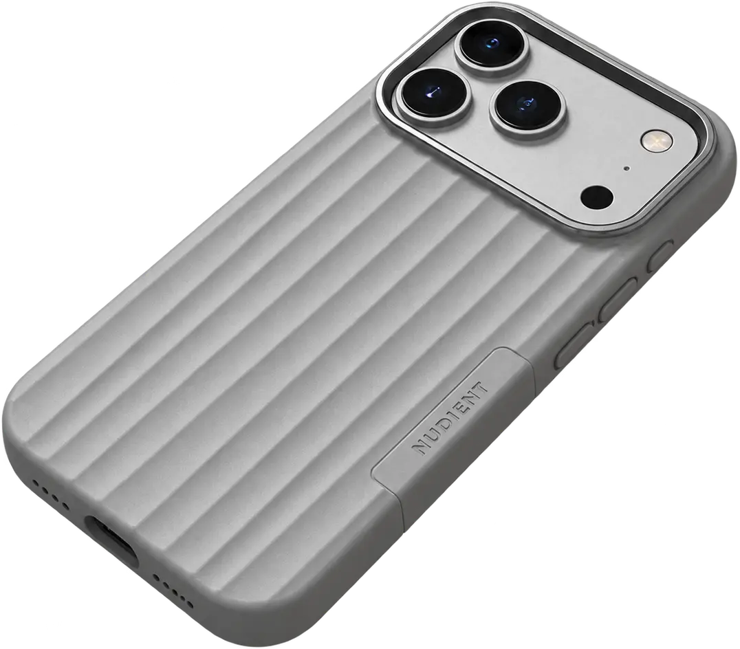 Nudient Bold Case V4 iPhone 18 Pro Max/17 Pro Max Hoesje MagSafe Siliconen Grijs afbeelding 2