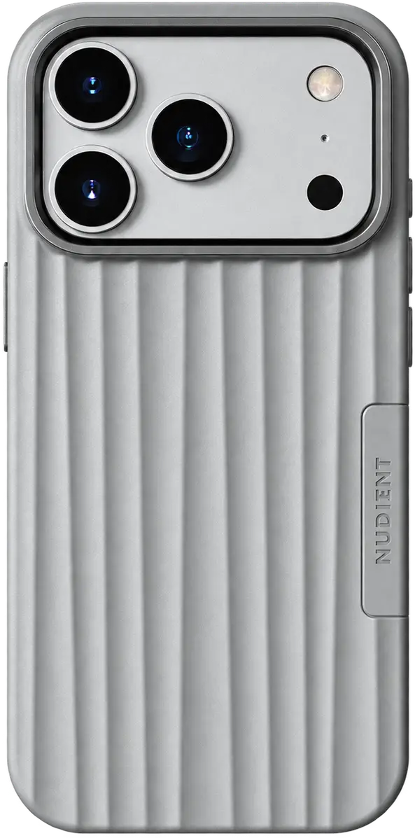 Nudient Bold Case V4 iPhone 18 Pro Max/17 Pro Max Hoesje MagSafe Siliconen Grijs afbeelding 1