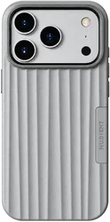 Nudient Bold Case V4 iPhone 18 Pro Max/17 Pro Max Hoesje MagSafe Siliconen Grijs afbeelding