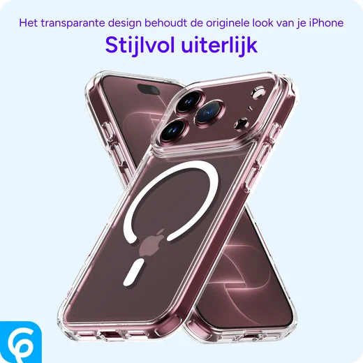 Apple iPhone 18 Pro MagSafe Hoesje Back Cover Transparant afbeelding 7