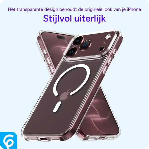 Apple iPhone 18 Pro Max MagSafe Hoesje Back Cover Transparant afbeelding 8