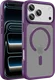 Buddi Frost Apple iPhone 18 Pro Max Hoesje MagSafe Back Cover Matte Paars