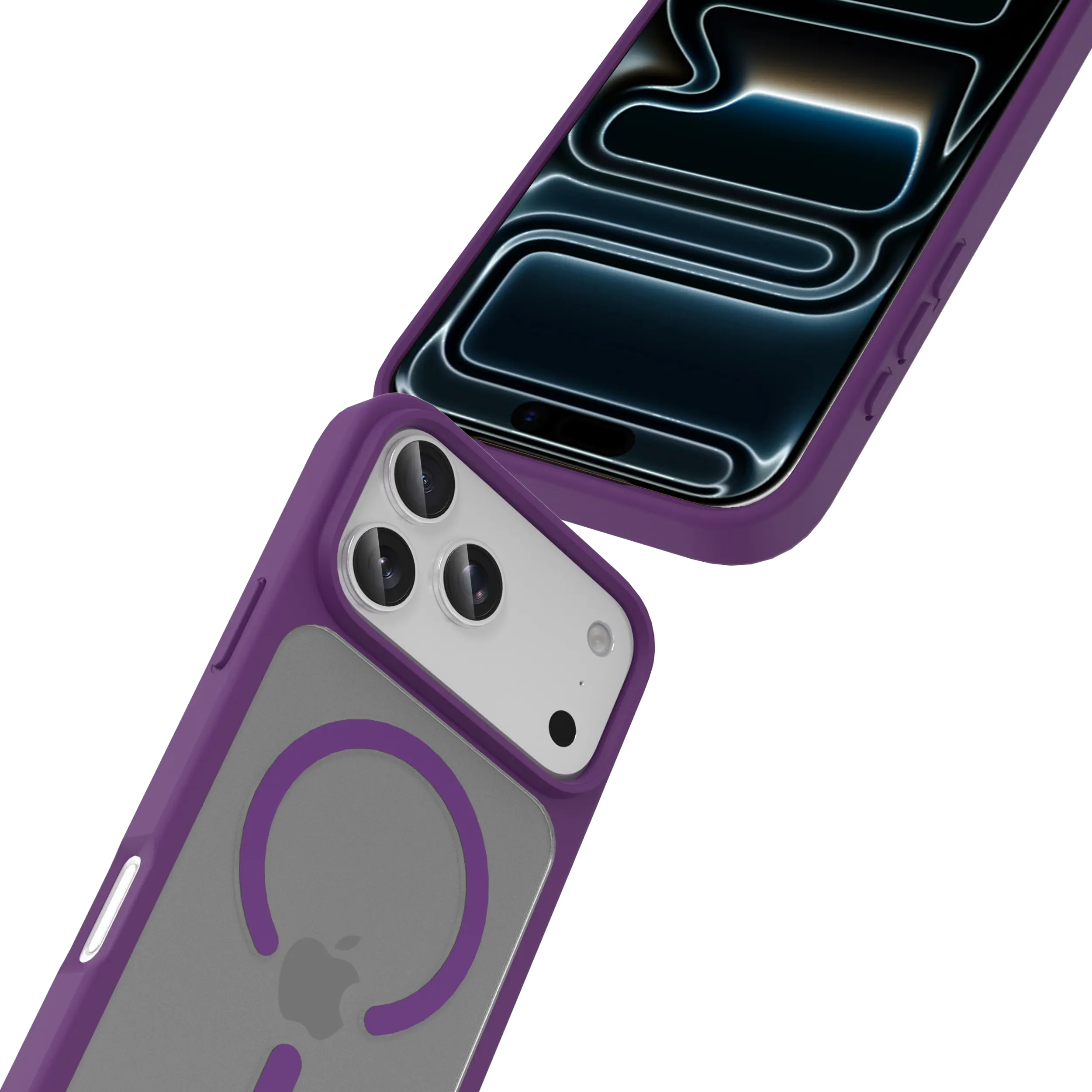 Buddi Frost Apple iPhone 18 Pro Max Hoesje MagSafe Back Cover Matte Paars afbeelding 7