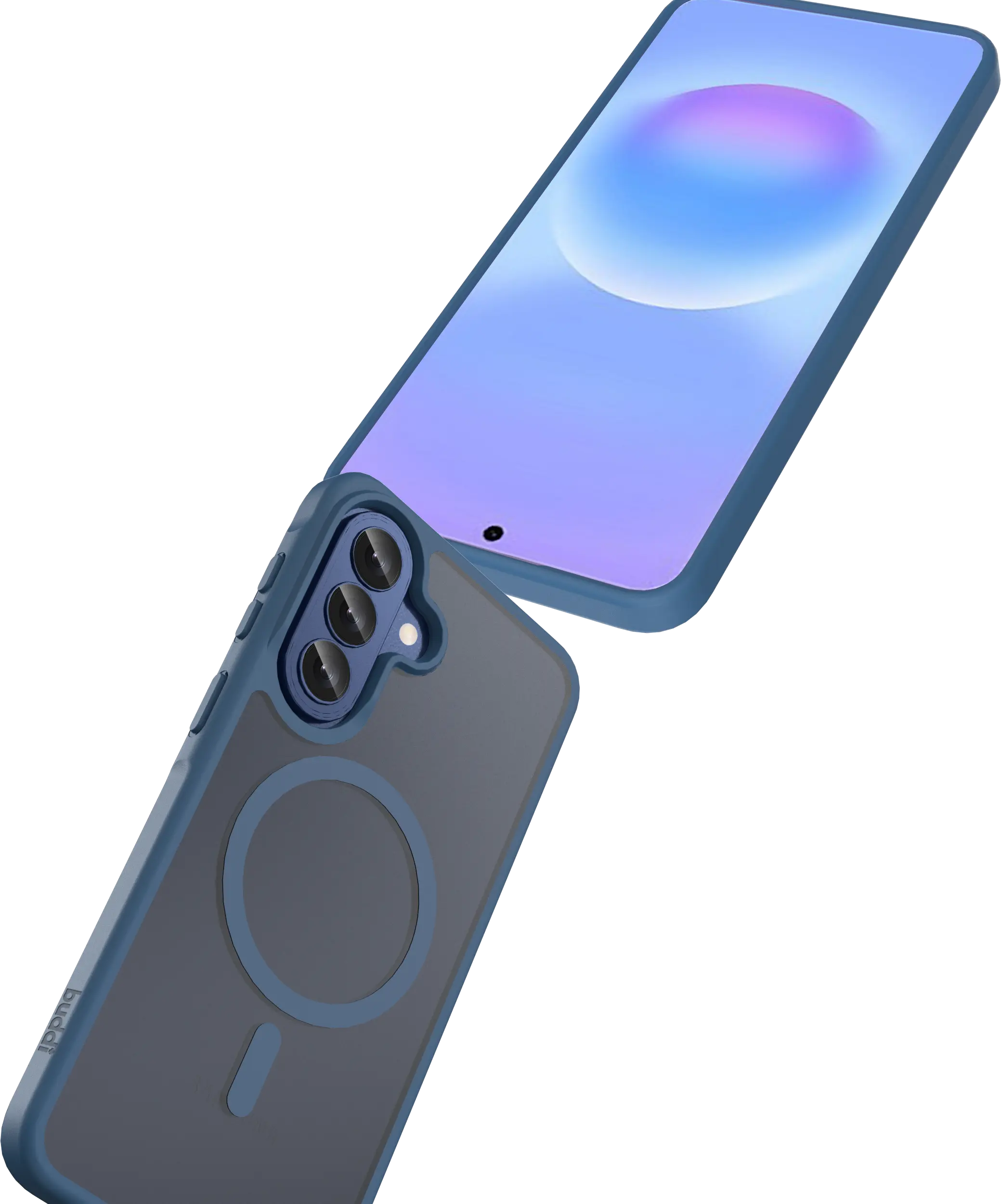 Buddi Frost Samsung Galaxy A57 Hoesje MagSafe Back Cover Matte Donker Blauw afbeelding 7