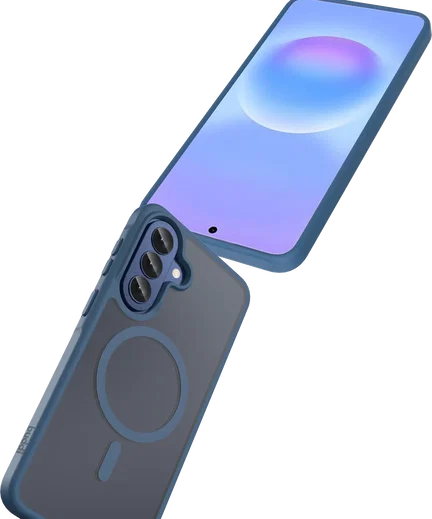 Buddi Frost Samsung Galaxy A57 Hoesje MagSafe Back Cover Matte Donker Blauw afbeelding 7