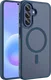 Buddi Frost Samsung Galaxy A57 Hoesje MagSafe Back Cover Matte Donker Blauw