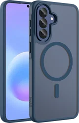 Buddi Frost Samsung Galaxy A57 Hoesje MagSafe Back Cover Matte Donker Blauw afbeelding