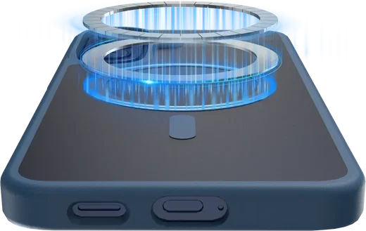 Buddi Frost Samsung Galaxy A57 Hoesje MagSafe Back Cover Matte Donker Blauw afbeelding 6