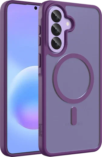 Buddi Frost Samsung Galaxy A57 Hoesje MagSafe Back Cover Matte Paars afbeelding 1