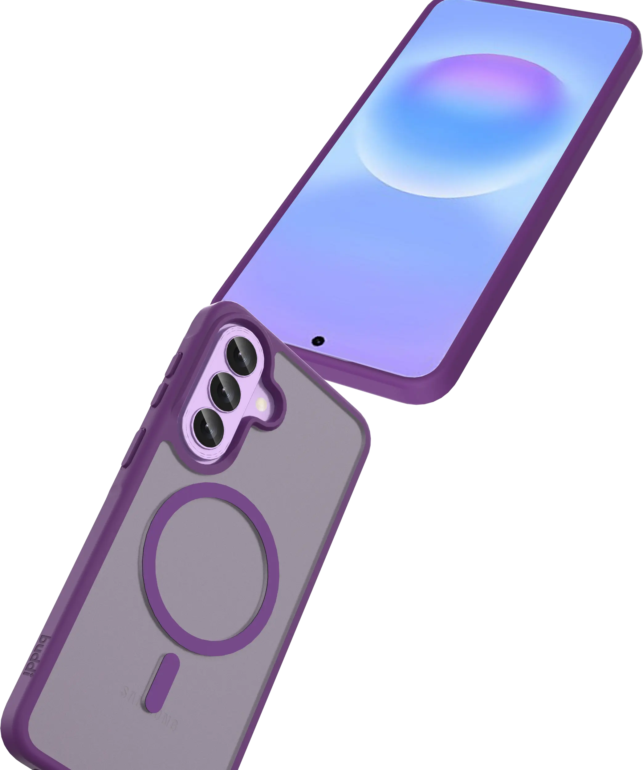 Buddi Frost Samsung Galaxy A57 Hoesje MagSafe Back Cover Matte Paars afbeelding 7