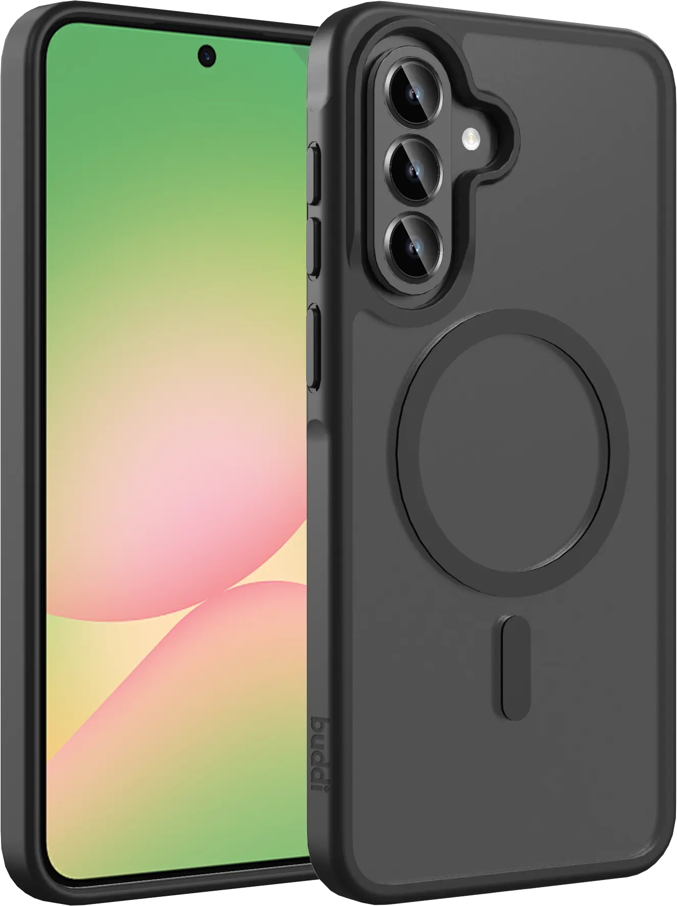 Buddi Frost Samsung Galaxy A37 / A56 / A36 Hoesje MagSafe Matte Zwart afbeelding 1