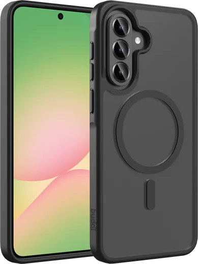 Buddi Frost Samsung Galaxy A37 / A56 / A36 Hoesje MagSafe Matte Zwart afbeelding 1