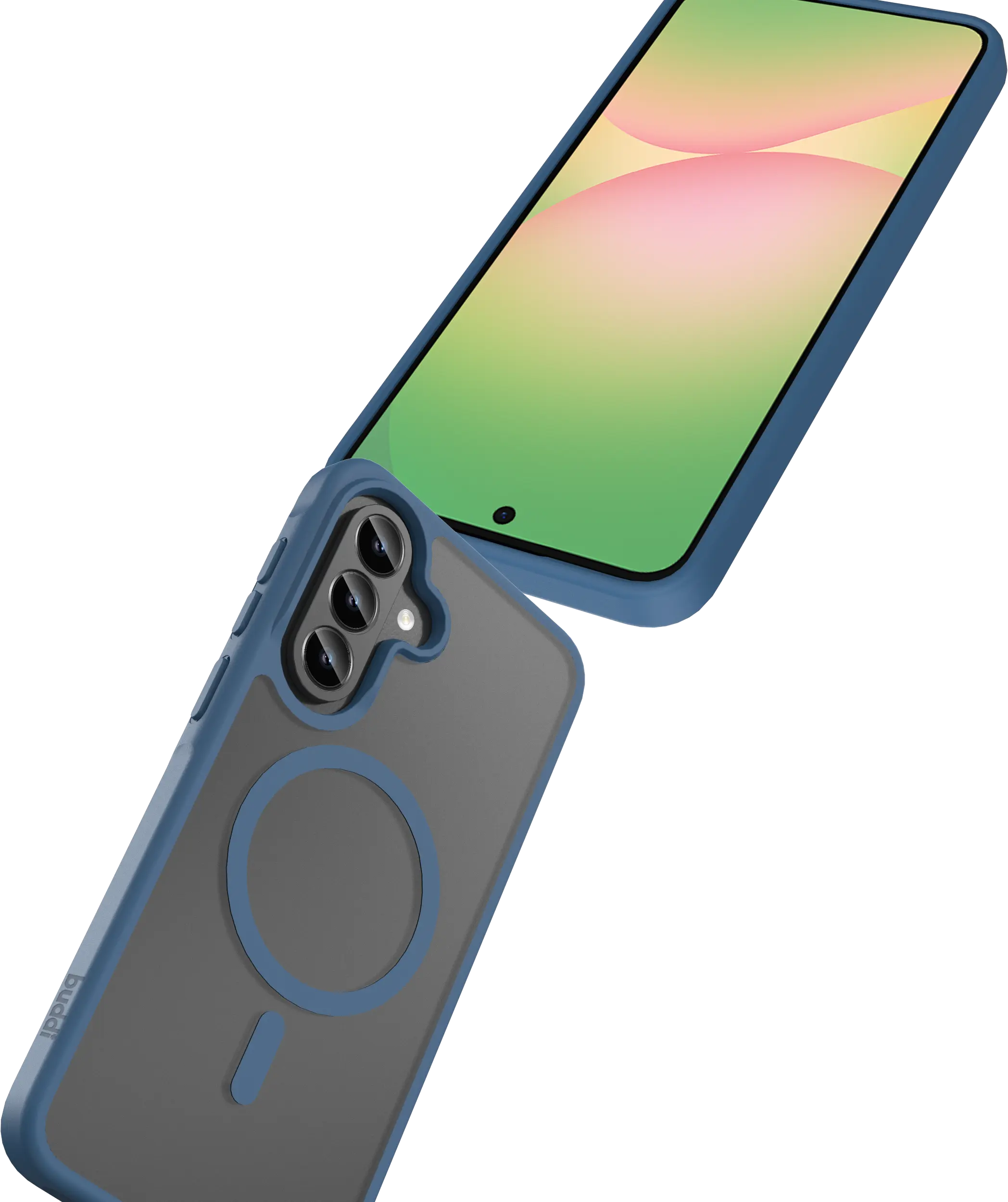 Buddi Frost Samsung Galaxy A37 / A56 / A36 Hoesje MagSafe Matte Donker Blauw afbeelding 7