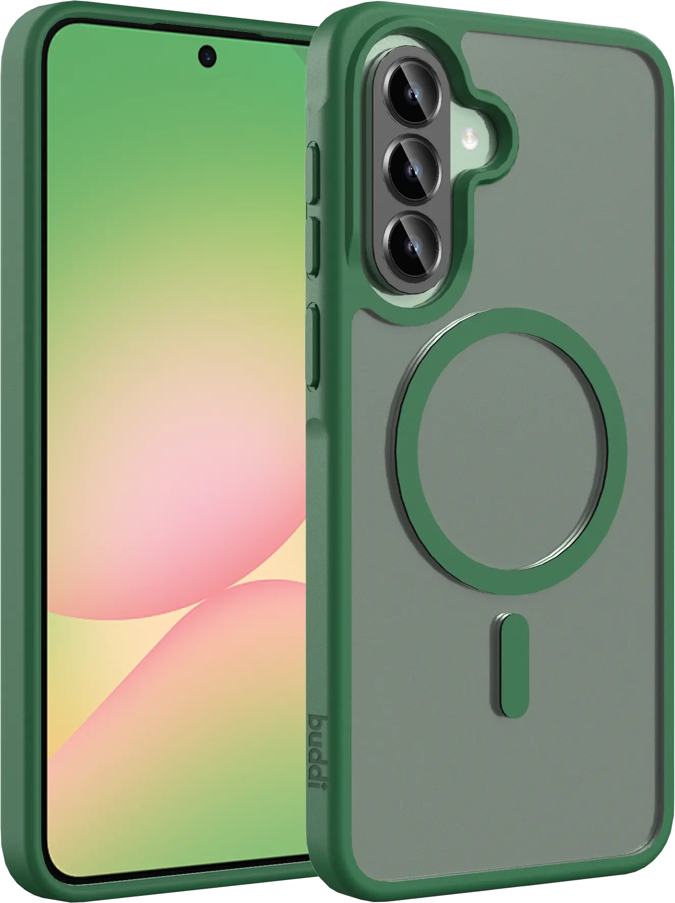 Buddi Frost Samsung Galaxy A37 / A56 / A36 Hoesje MagSafe Matte Groen afbeelding 1
