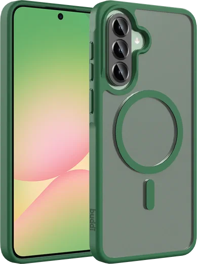Buddi Frost Samsung Galaxy A37 / A56 / A36 Hoesje MagSafe Matte Groen afbeelding 1
