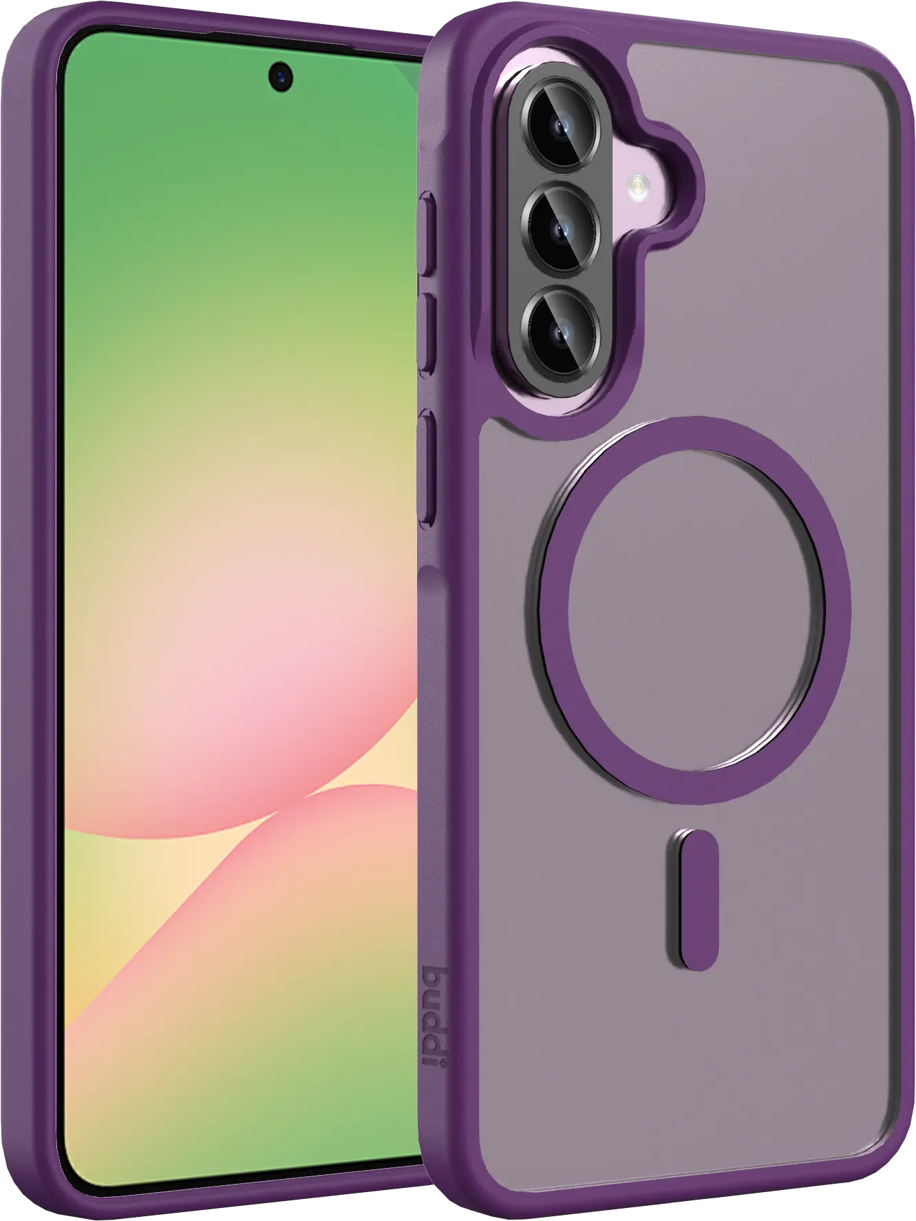 Buddi Frost Samsung Galaxy A37 / A56 / A36 Hoesje MagSafe Matte Paars afbeelding 1
