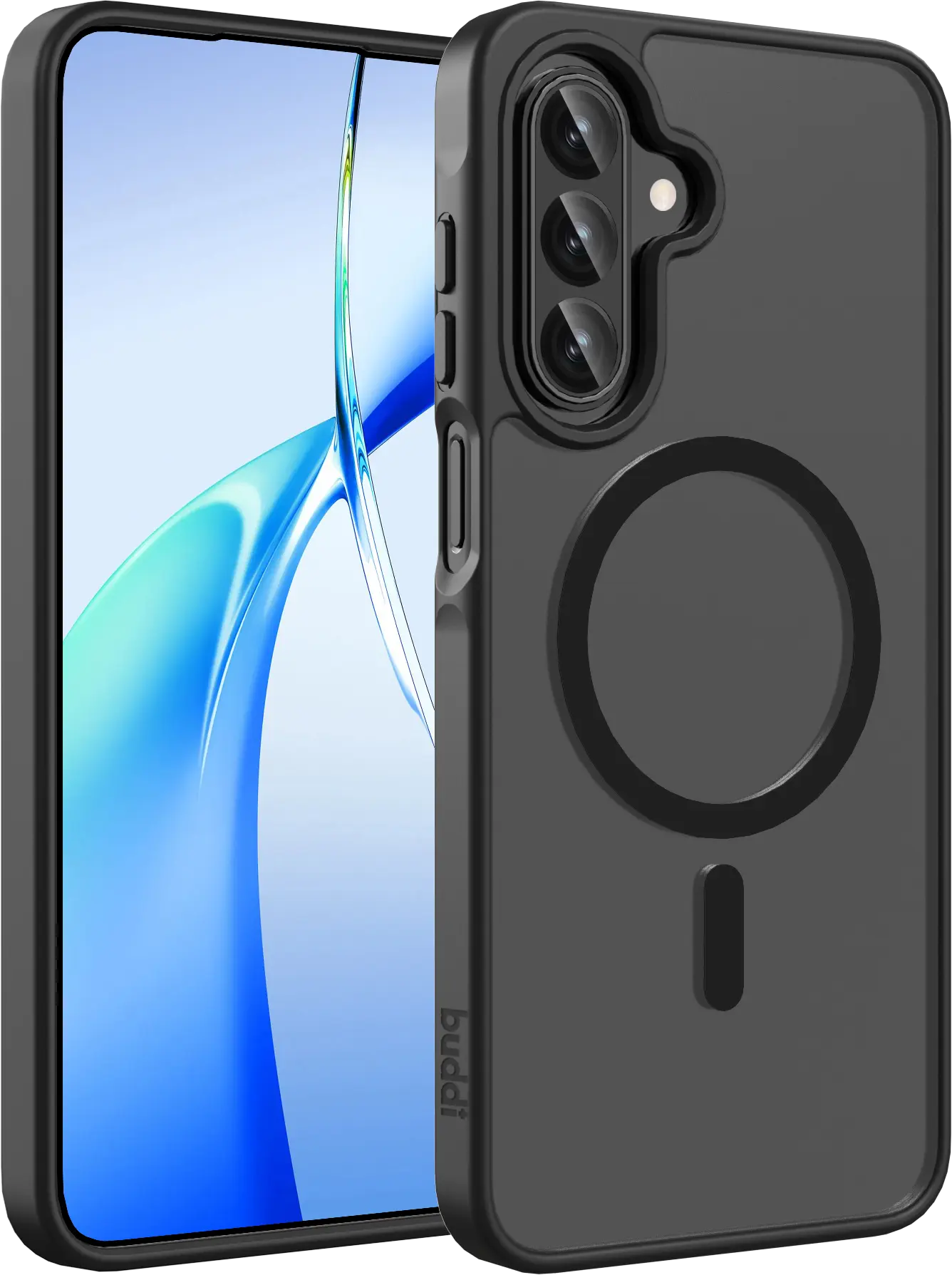 Buddi Frost Samsung Galaxy A17 / A26 / A16 Hoesje MagSafe Matte Zwart afbeelding 1