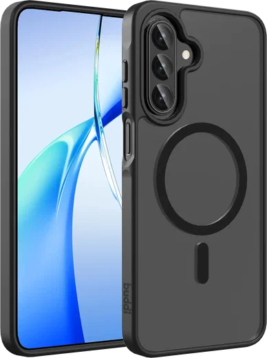 Buddi Frost Samsung Galaxy A17 / A26 / A16 Hoesje MagSafe Matte Zwart afbeelding 1