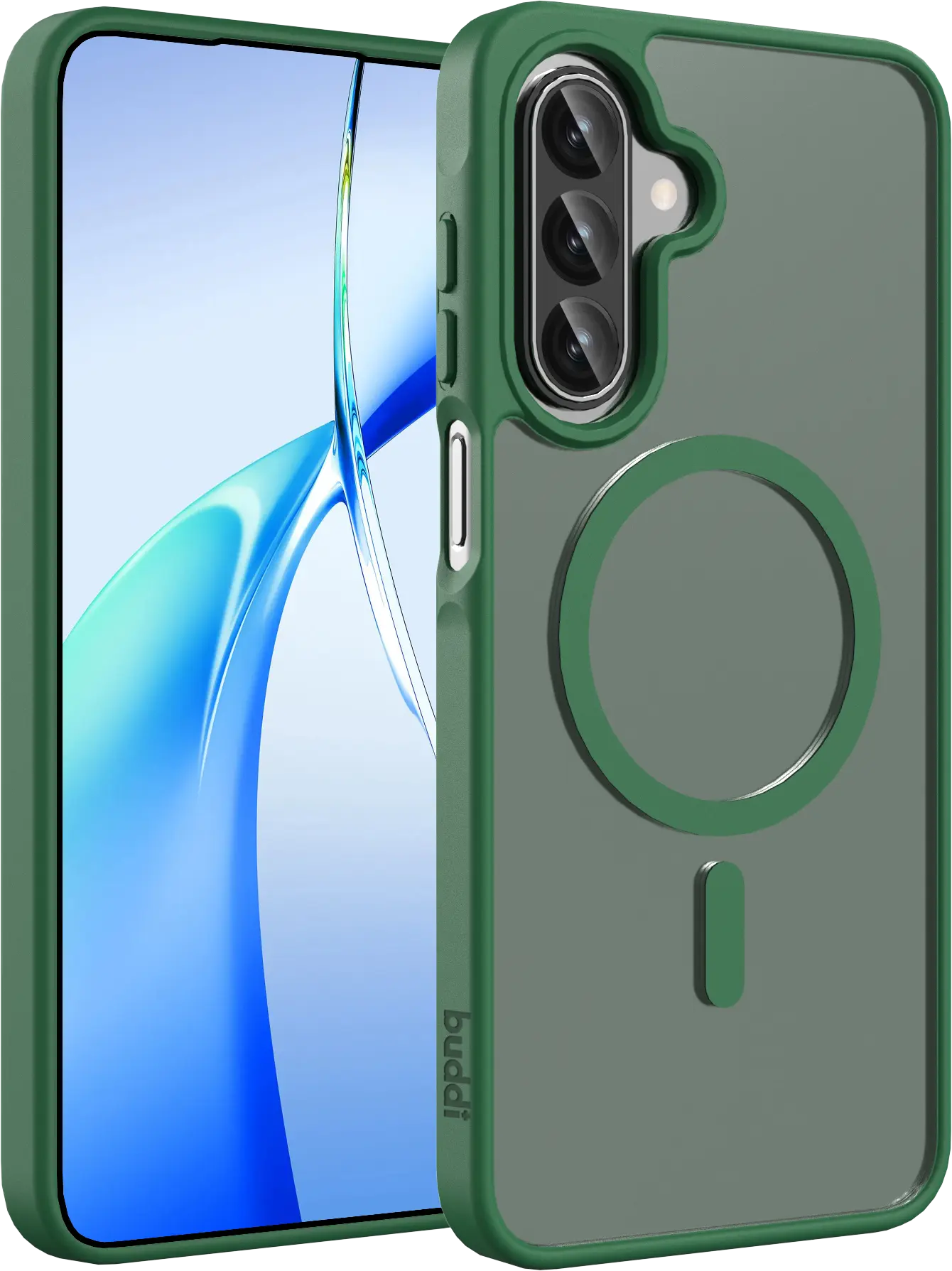 Buddi Frost Samsung Galaxy A17 / A26 / A16 Hoesje MagSafe Matte Groen afbeelding 1