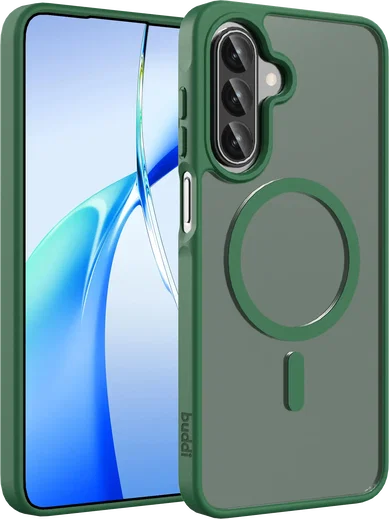 Buddi Frost Samsung Galaxy A17 / A26 / A16 Hoesje MagSafe Matte Groen afbeelding 1