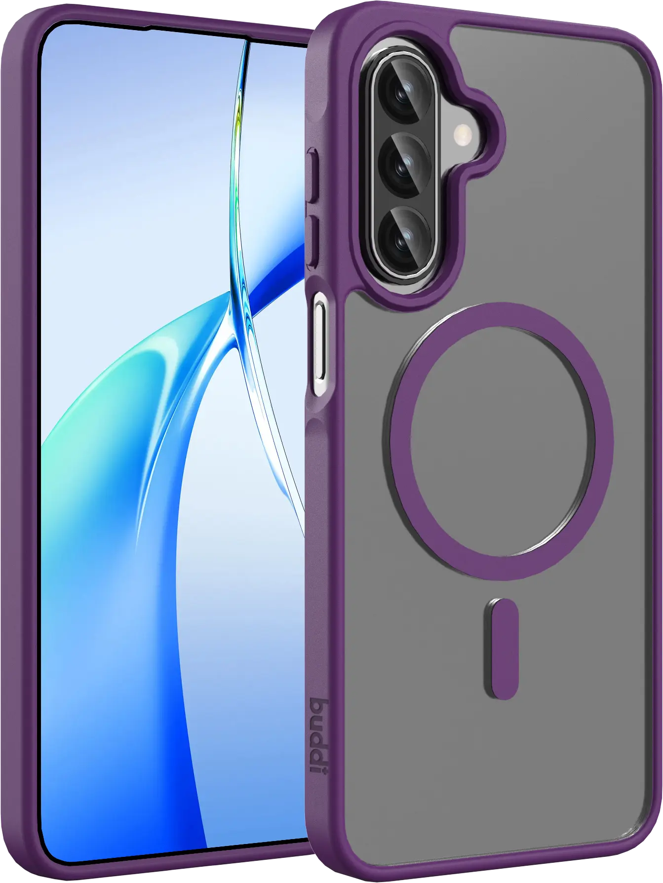 Buddi Frost Samsung Galaxy A17 / A26 / A16 Hoesje MagSafe Matte Paars afbeelding 1
