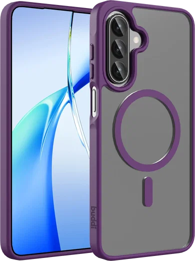 Buddi Frost Samsung Galaxy A17 / A26 / A16 Hoesje MagSafe Matte Paars afbeelding 1