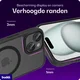 Buddi Frost iPhone 17e/16e/15/14/13 Hoesje MagSafe Back Cover Matte Zwart afbeelding 4