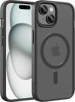 Buddi Frost iPhone 17e/16e/15/14/13 Hoesje MagSafe Back Cover Matte Zwart
