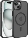 Buddi Frost iPhone 17e/16e/15/14/13 Hoesje MagSafe Back Cover Matte Zwart