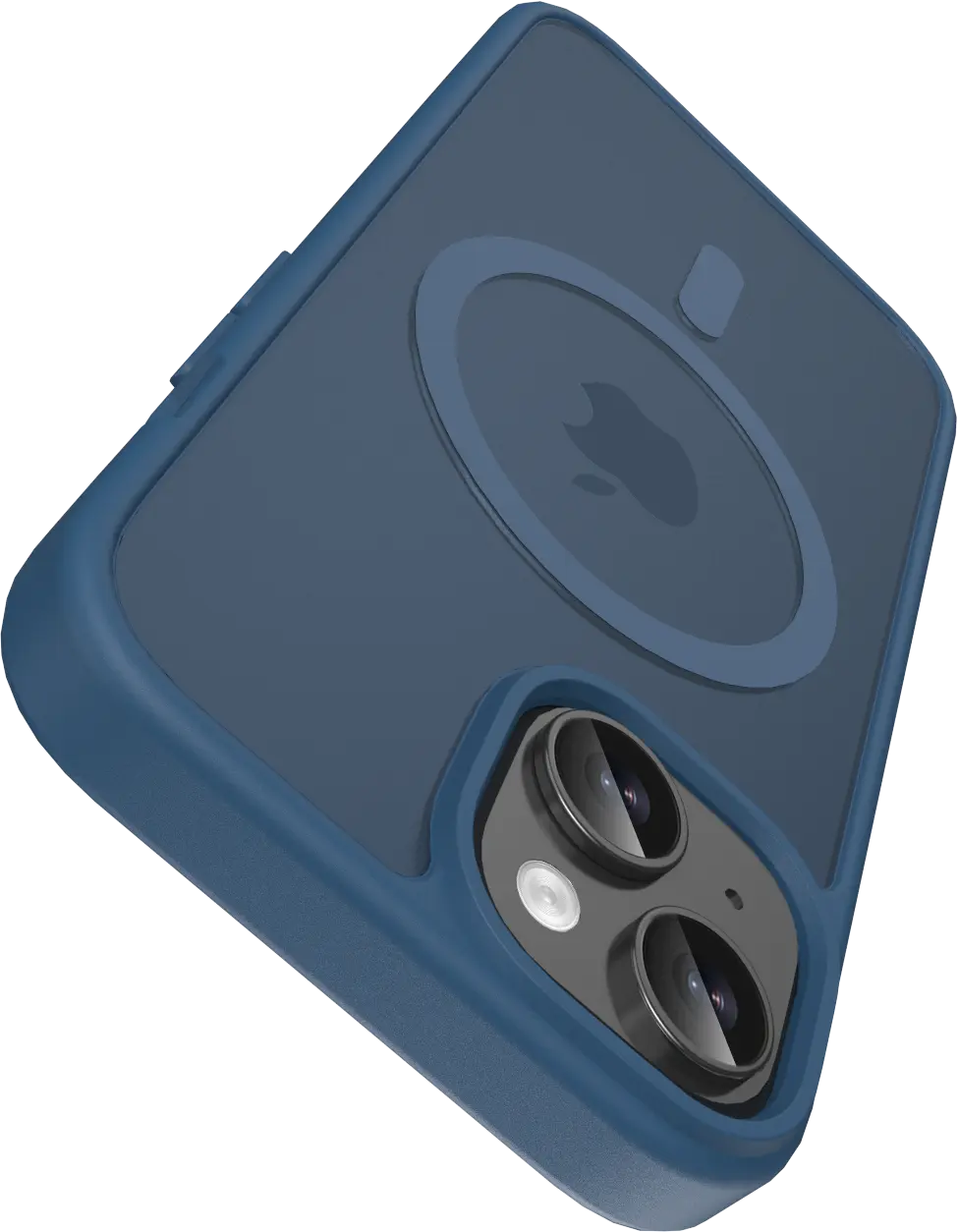 Buddi Frost iPhone 17e/16e/15/14/13 Hoesje MagSafe Back Cover Matte Donker Blauw afbeelding 5