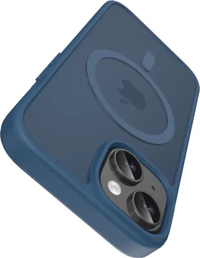 Buddi Frost iPhone 17e/16e/15/14/13 Hoesje MagSafe Back Cover Matte Donker Blauw afbeelding 5