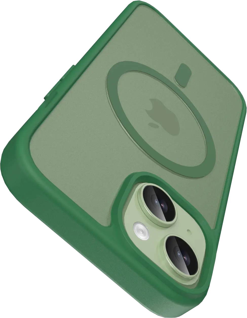 Buddi Frost iPhone 17e/16e/15/14/13 Hoesje MagSafe Back Cover Matte Groen afbeelding 5