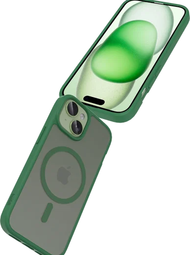 Buddi Frost iPhone 17e/16e/15/14/13 Hoesje MagSafe Back Cover Matte Groen afbeelding 7