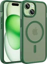 Buddi Frost iPhone 17e/16e/15/14/13 Hoesje MagSafe Back Cover Matte Groen