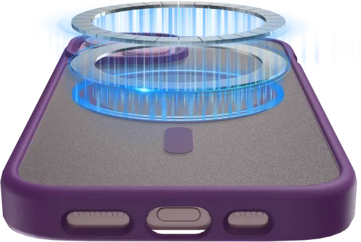 Buddi Frost iPhone 17e/16e/15/14/13 Hoesje MagSafe Back Cover Matte Paars afbeelding 6