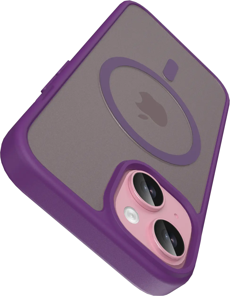 Buddi Frost iPhone 17e/16e/15/14/13 Hoesje MagSafe Back Cover Matte Paars afbeelding 5