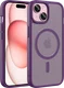 Buddi Frost iPhone 17e/16e/15/14/13 Hoesje MagSafe Back Cover Matte Paars afbeelding 1