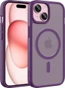 Buddi Frost iPhone 17e/16e/15/14/13 Hoesje MagSafe Back Cover Matte Paars