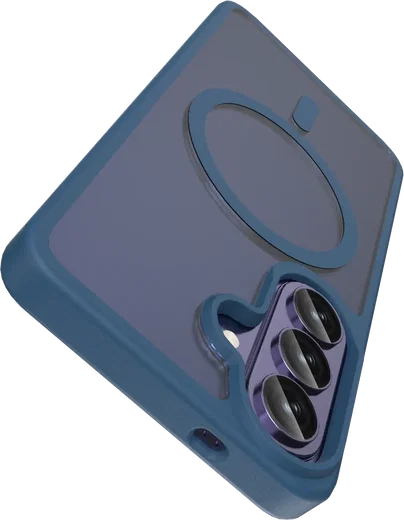 Buddi Frost Samsung Galaxy S26 Hoesje MagSafe Back Cover Matte Donker Blauw afbeelding 6